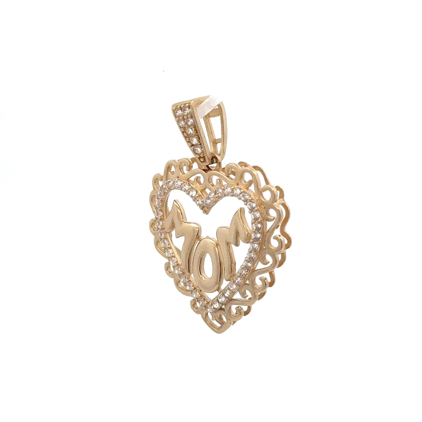 New 14K Mom Heart Pendant. H.J™️