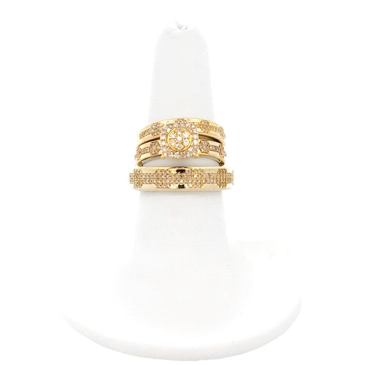 New 14K Diamond Wedding Trio Rings. H.J™️